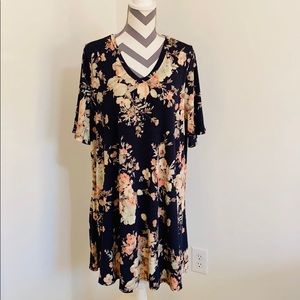 Knee Length Floral Dress
